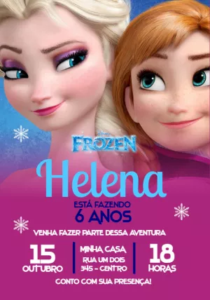 Frozen Birthday Invitation – Static – Jotta