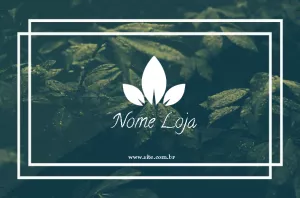 Cartão de Visita Folhagem Verde para Editar Online
