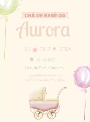 Invito baby shower – Statico – Decore Arte