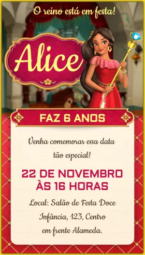 Invitación de cumpleaños Princesas – Estático – Idesign Personalizados