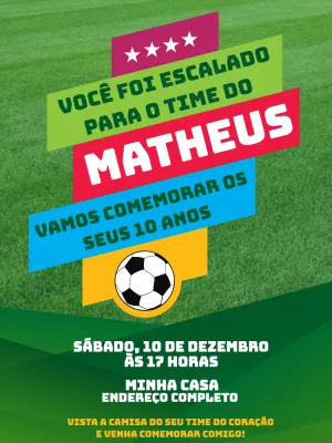 Soccer Birthday Invitation – Static – Jonathan Fiuza