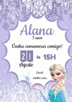 Frozen Birthday Invitation – Static – JANIS