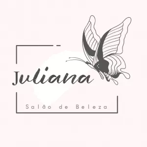 Logo Editável para Salão de Beleza com Borboleta Delicada
