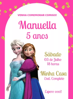 Frozen Birthday Invitation – Static – Jonathan Fiuza