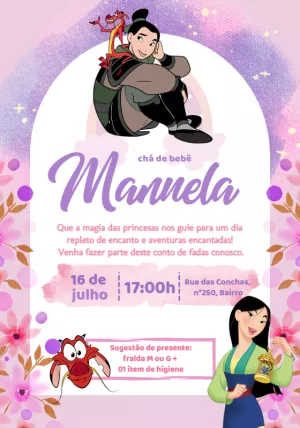 Invito baby shower – Statico – Beatriz Lopes dos Anjos
