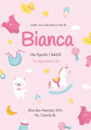 Invito baby shower – Statico – Tay
