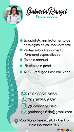 Cartão de Visita Fisioterapeuta com Foto para Editar Online