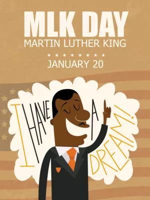 Martin Luther King Day Tribute Post to Edit Online