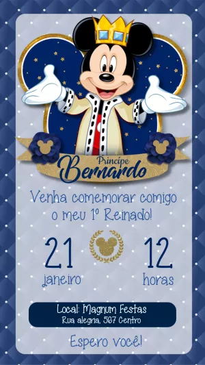 Mickey Mouse Birthday Invitation – Static – Felicity Artes