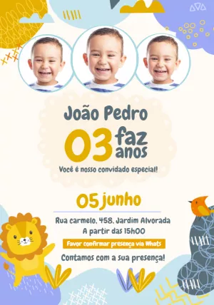 Safari Birthday Invitation – Static – Tay