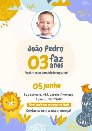 Safari Birthday Invitation – Static – Tay