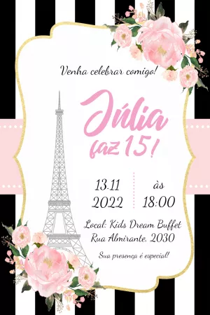 Quinceañera Invitation – Static – Festejar Conviteria