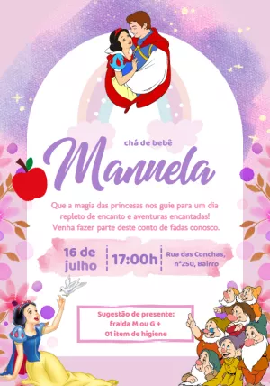 Invito baby shower – Statico – Beatriz Lopes dos Anjos
