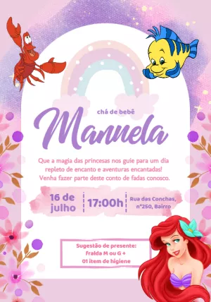 Invito baby shower – Statico – Beatriz Lopes dos Anjos
