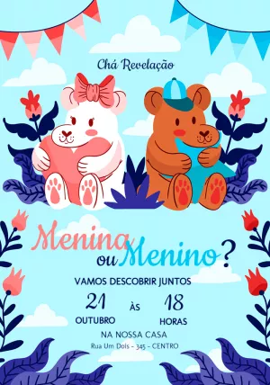 Invito gender reveal – Statico – Jotta