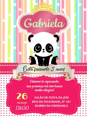 Invitación de cumpleaños Princesas – Estático – Pedro Henrique