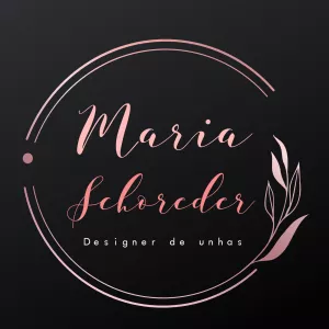 Logo Manicure Rosê Gold Elegante para Editar Online