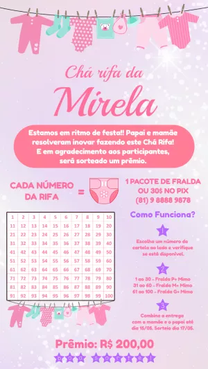 Baby Shower Raffle – Static – Pedro Henrique