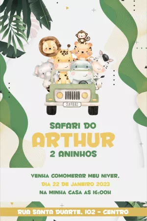 Safari Birthday Invitation – Static – PH DESIGNER 87