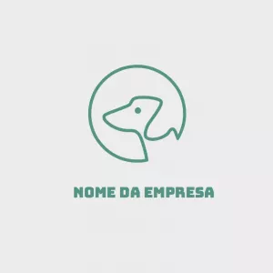 Logo Pet Shop com Cachorro Minimalista para Editar Online