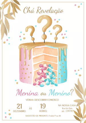 Invito gender reveal – Statico – Jotta