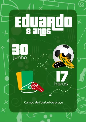 Soccer Birthday Invitation – Static – D.Couto