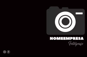Cartão de Visita Fotógrafo Moderno para Editar Online