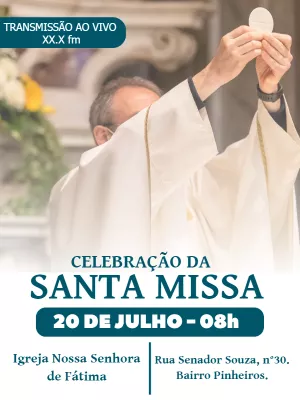 Cartaz para Santa Missa: Edite Online Facilmente