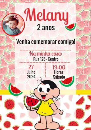 Turma da Mônica Birthday Invitation – Static – Convites e Artes Digitais