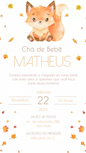 Invito baby shower – Statico – Felicity Artes