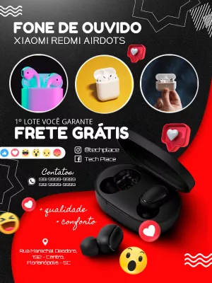 Flyer de Oferta para Loja de Eletrônicos Editável Online