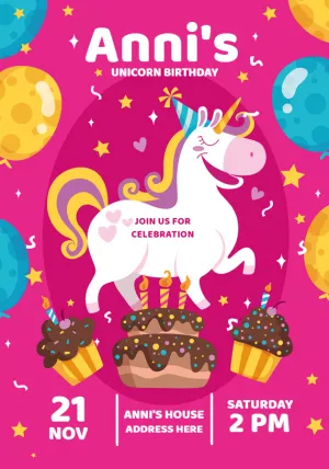 独角兽生日邀请函 – 静态 – Jotta