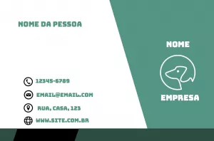 Cartão de Visita Pet Shop Moderno para Editar Online