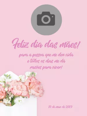 Post de Dia das Mães com Foto para Editar Online