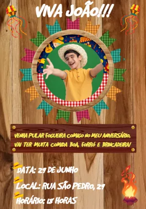 Invitación de Festa Junina – Estático – João Victor Santos do Nascimento
