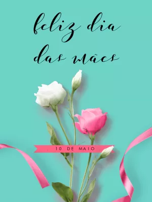 Cartão de Dia das Mães com Flores para Editar Online