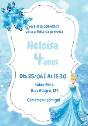 Invito di compleanno Principesse – Statico – Alice Capistrano Roussenq