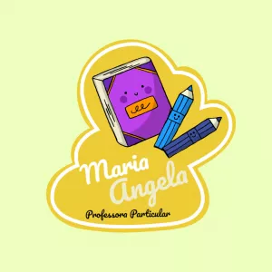 Logo Professora Particular com Desenhos Fofos para Editar