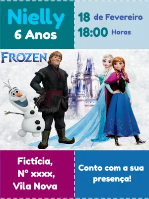 Frozen Birthday Invitation – Static – Lilian Designer