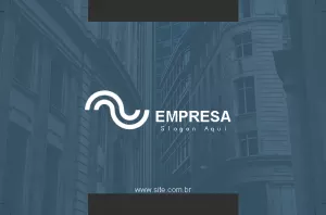 Cartão de Visitas Corporativo Moderno para Editar Online