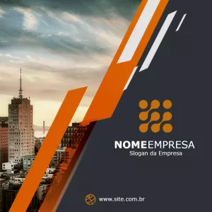 Folheto Corporativo para Empresas Editável Online