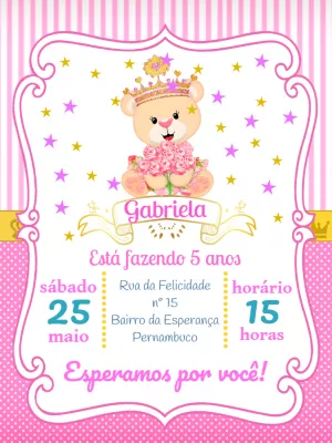 Invitación de cumpleaños Princesas – Estático – Pedro Henrique