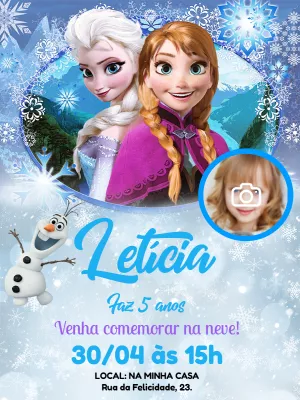 Frozen Birthday Invitation – Static – Pedro Henrique