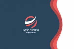 Cartão de Visitas Abstrato para Empresas para Editar Online