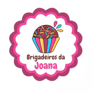 Logo de Brigadeiro Colorido para Editar Online