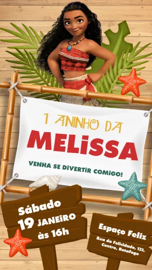 Invito di compleanno Oceania – Statico – Felicity Artes