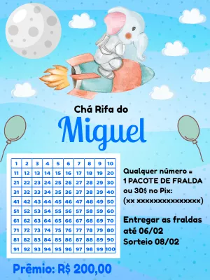 Baby Shower Raffle – Static – Pedro Henrique