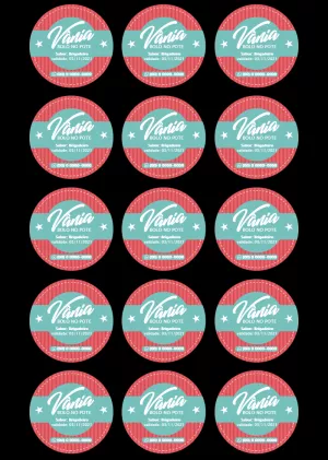 Adesivo para Bolo no Pote com Design Moderno para Editar Online