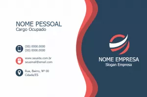 Cartão de Visitas Abstrato Profissional para Editar Online