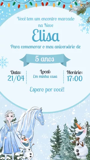 Frozen Birthday Invitation – Static – Laiane
